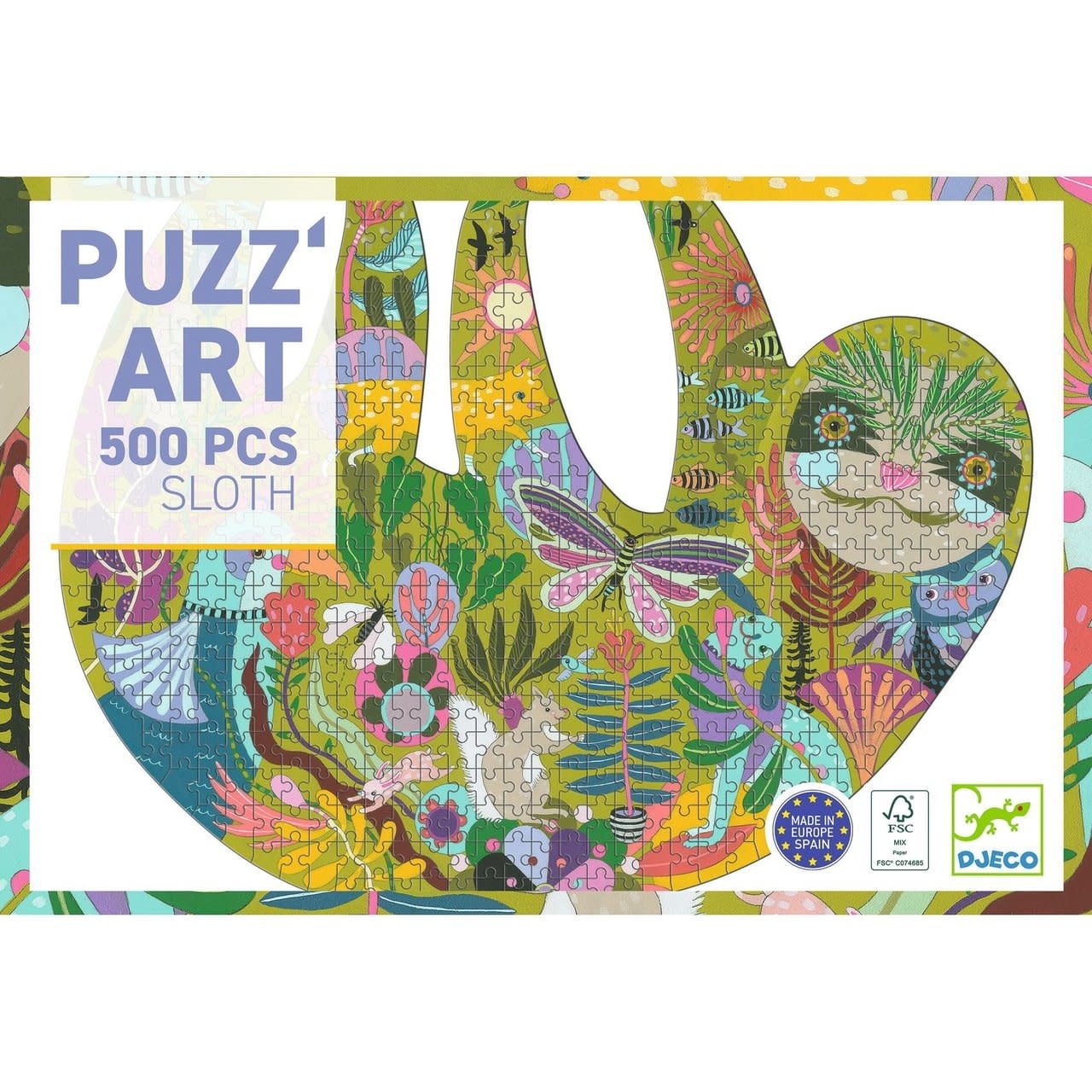 DJECO Puzz'art - Sloth - 500 pcs Puzzle