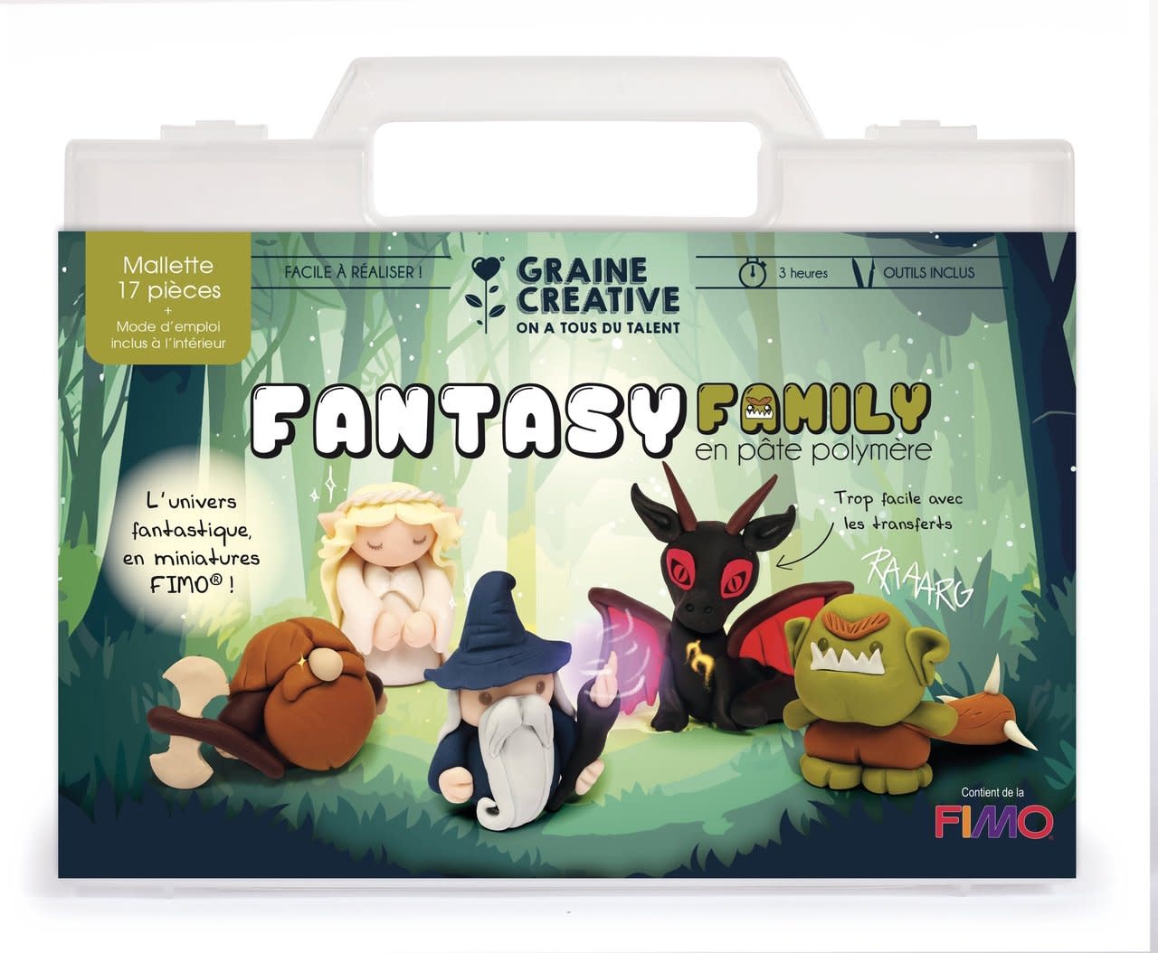 GRAINE CREATIVE Mallette Fimo Fantasy Family