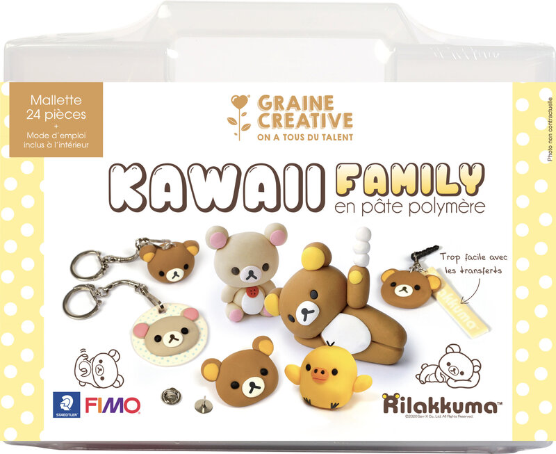 GRAINE CREATIVE Mallette Rilakkuma Fimo