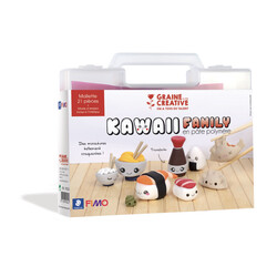 GRAINE CREATIVE Mallette "Kawaii Asie" Fimo
