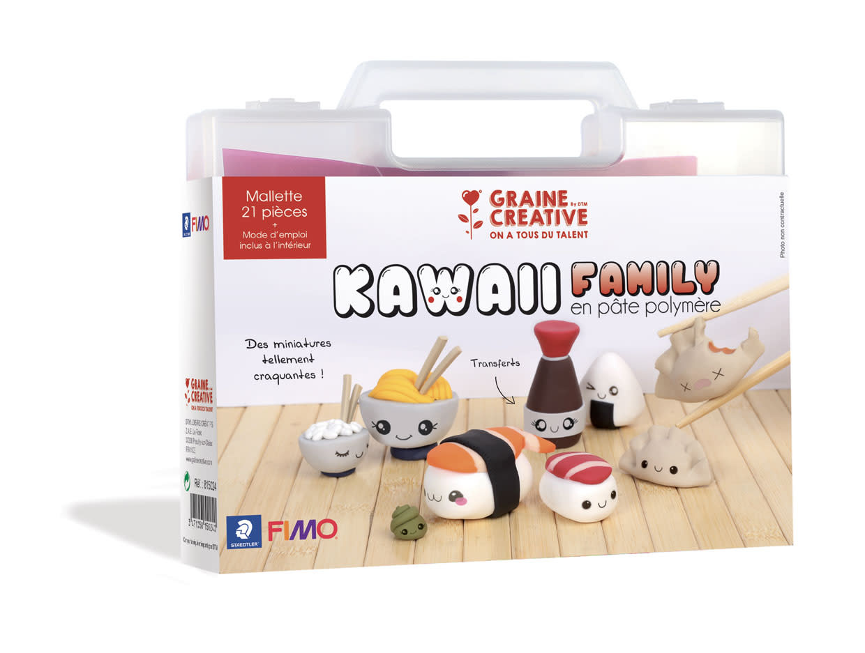 GRAINE CREATIVE Mallette "Kawaii Asie" Fimo