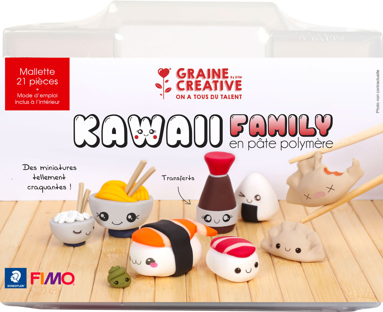 GRAINE CREATIVE Mallette "Kawaii Asie" Fimo