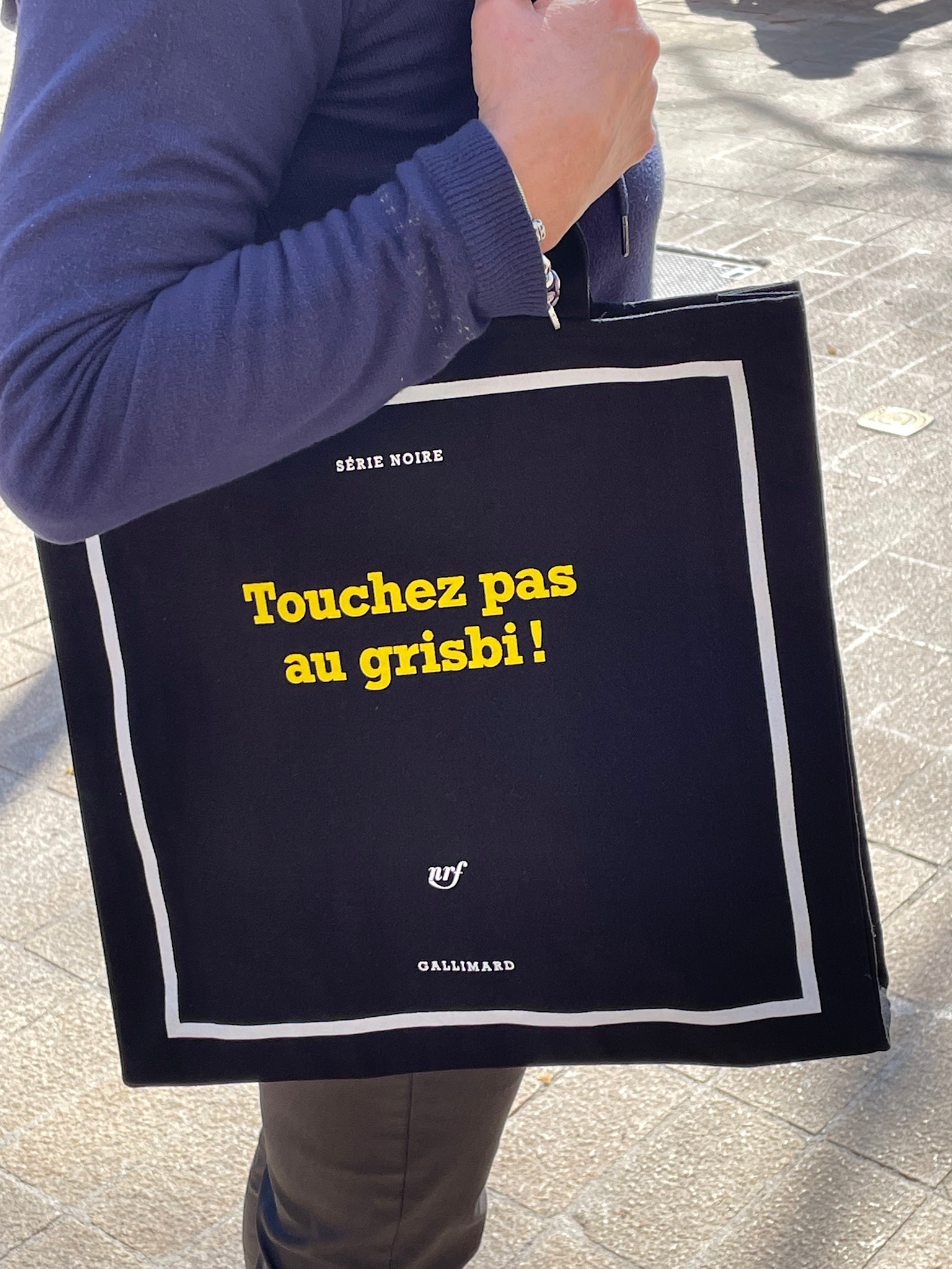 GALLIMARD Sac tissu Série noire - Touchez pas au grisbi !