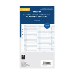FILOFAX Recharge Planning annuel vertical - français - Personal - 2026