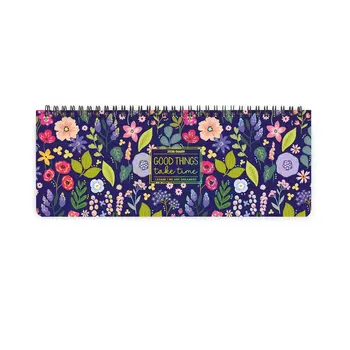 LEGAMI Agenda 12 Mois - 2026 - Desk Planner - Flowers
