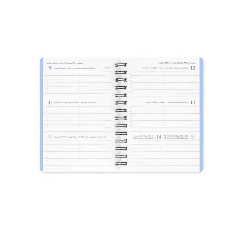 LEGAMI Agenda 12 Mois - 2026 - Small Weekly Spiral Bound - Corgi