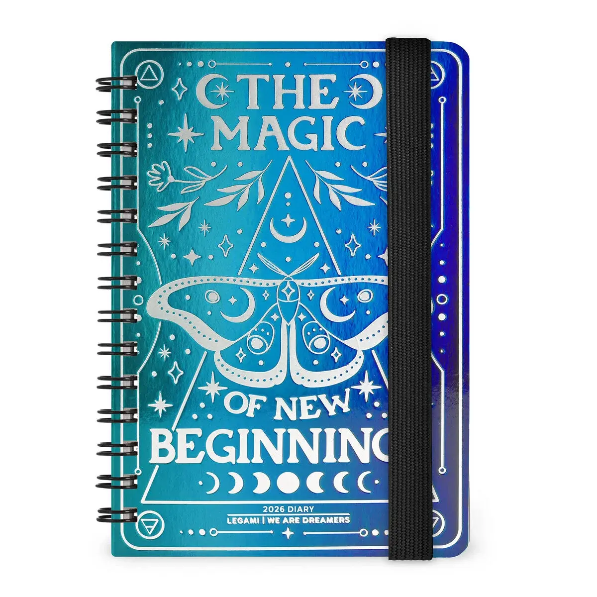 LEGAMI Agenda 12 Mois - 2026 - Small Weekly Spiral Bound - Moth