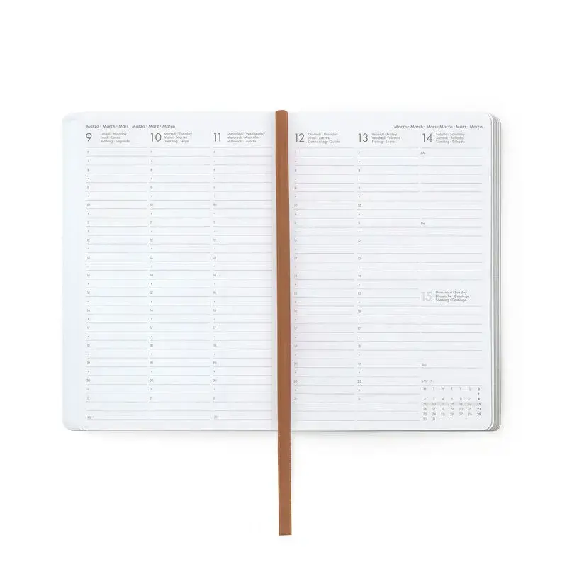 LEGAMI Agenda 12 Mois - 2026 - Medium Photo Weekly Diary - Teddy Bear