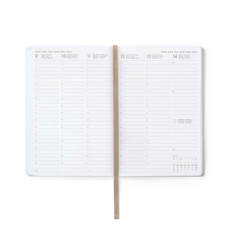 LEGAMI Agenda 12 Mois - 2026 - Medium Photo Weekly Diary - Travel Stickers