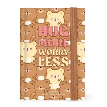 LEGAMI Agenda 12 Mois - 2026 - Small Photo Daily Diary - Teddy Bear