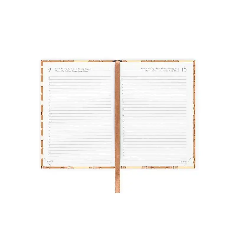 LEGAMI Agenda 12 Mois - 2026 - Small Photo Daily Diary - Teddy Bear