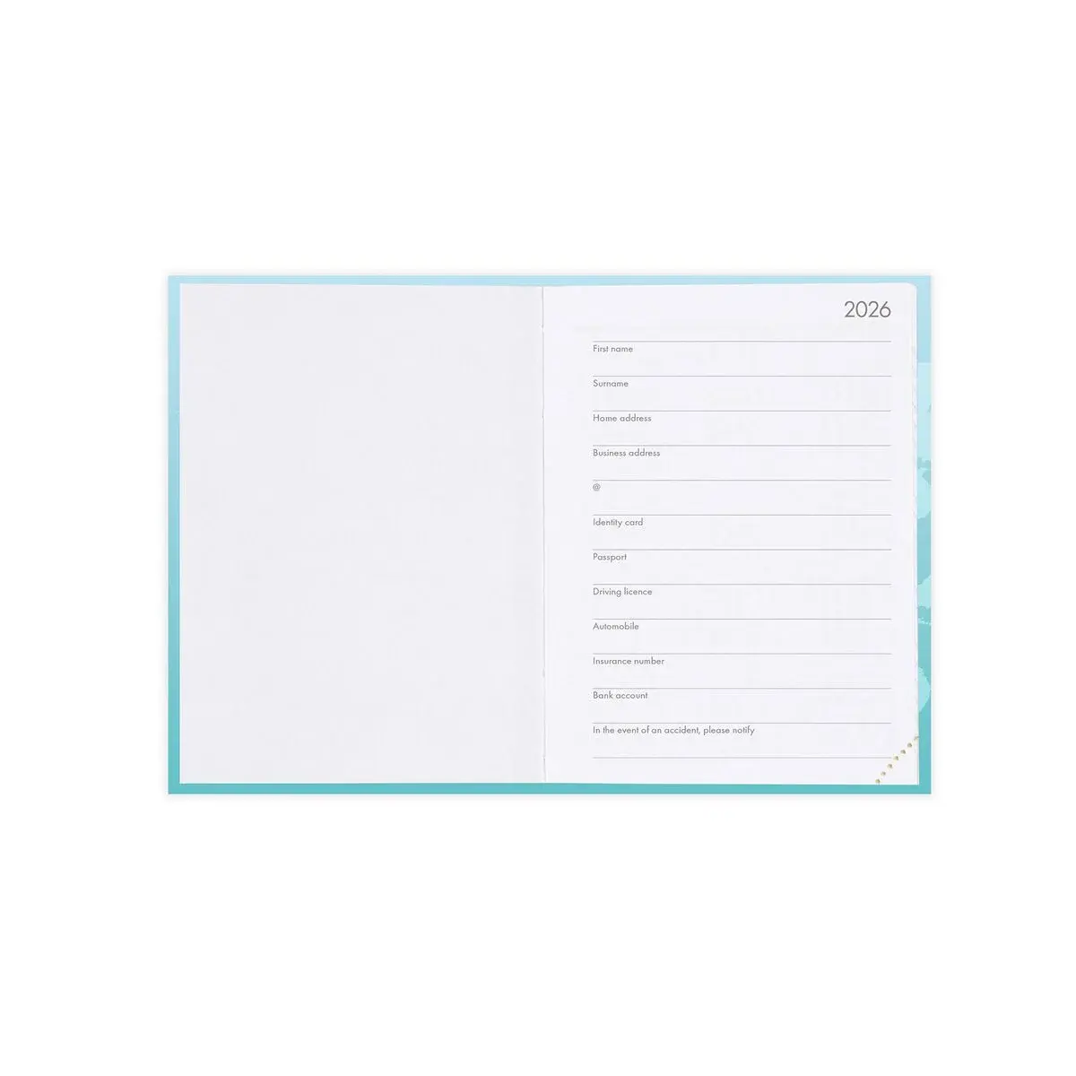 LEGAMI Agenda 12 Mois - 2026 - Mini Photo Weekly Diary - Kitty