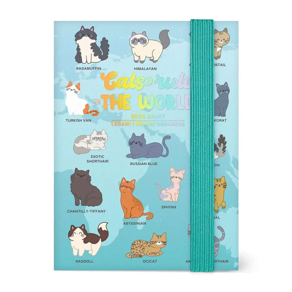 LEGAMI Agenda 12 Mois - 2026 - Mini Photo Weekly Diary - Kitty