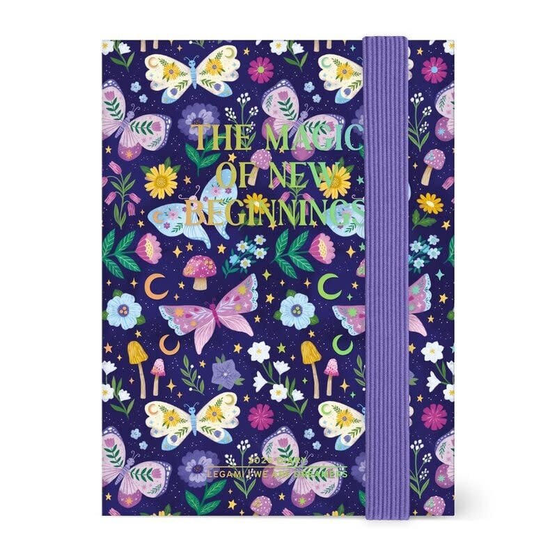 LEGAMI Agenda 12 Mois - 2026 - Mini Photo Weekly Diary - Butterfly