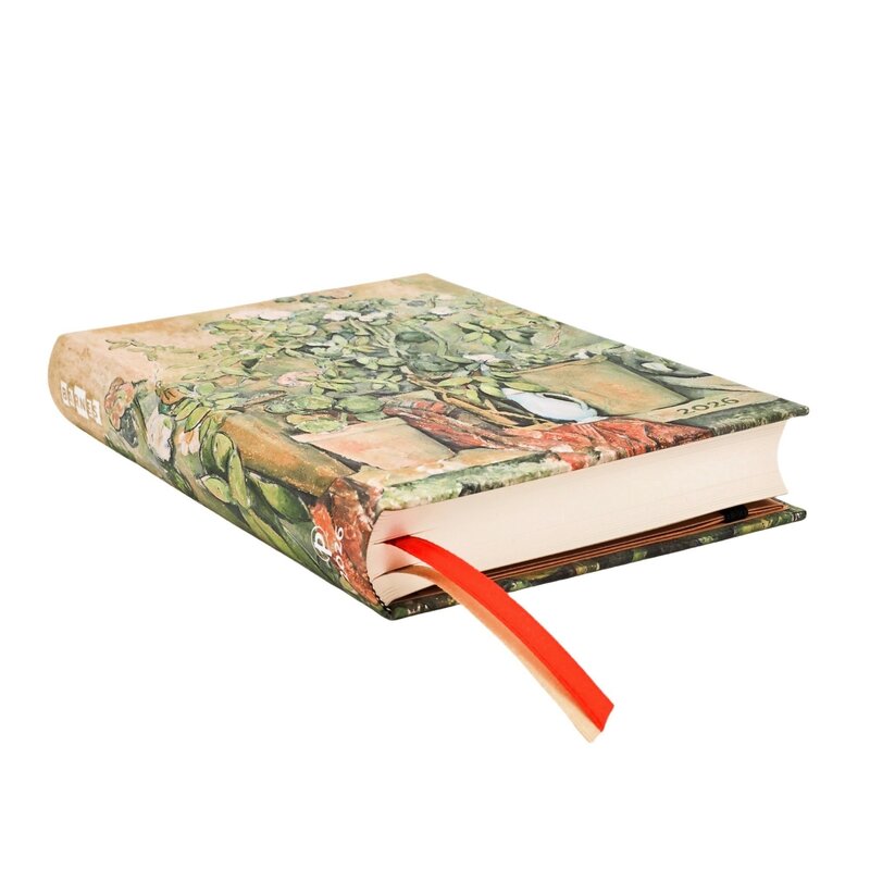 PAPERBLANKS Agenda 1 jour/page- 2026 12-Mois Cezanne’s Terracotta Pots and Flowers Midi