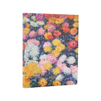 PAPERBLANKS Agenda 1 jour/page - 2026 12-Mois Flexis Monet’s Chrysanthemums Ultra