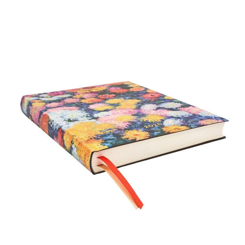 PAPERBLANKS Agenda 1 jour/page - 2026 12-Mois Flexis Monet’s Chrysanthemums Ultra
