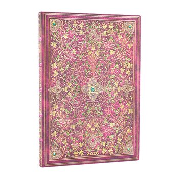 PAPERBLANKS Agenda Semainier Vertical - 2026 12-Mois Flexis Diamond Jubilee Midi