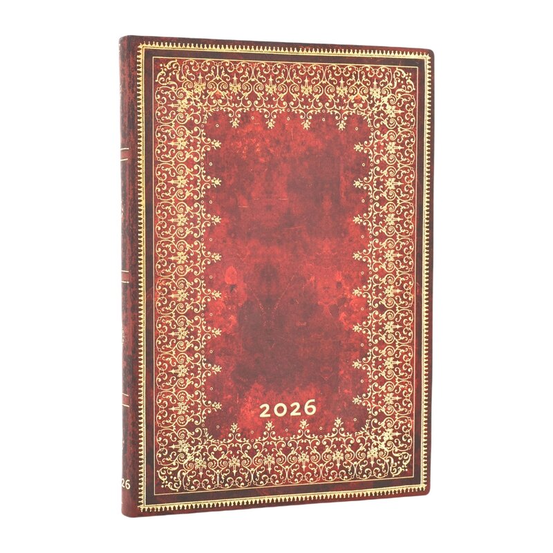 PAPERBLANKS Agenda Semainier Vertical - 2026 12-Mois Flexis Foiled Midi