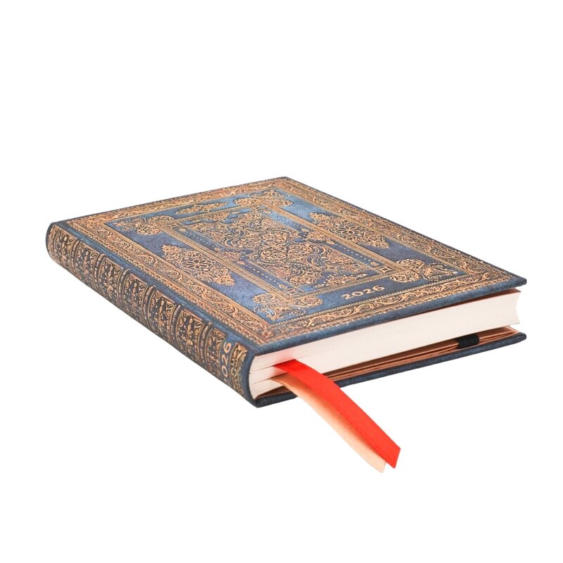 PAPERBLANKS Agenda Semainier Vertical - 2026 12-Mois Blue Luxe Mini