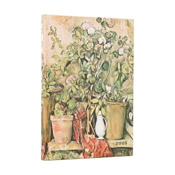 PAPERBLANKS Agenda Semainier Vertical - 2026 12-Mois Cezanne’s Terracotta Pots and Flowers Mini