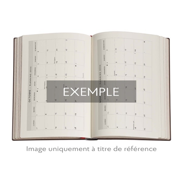 PAPERBLANKS Agenda Semainier Vertical - 2026 12-Mois First Folio Mini