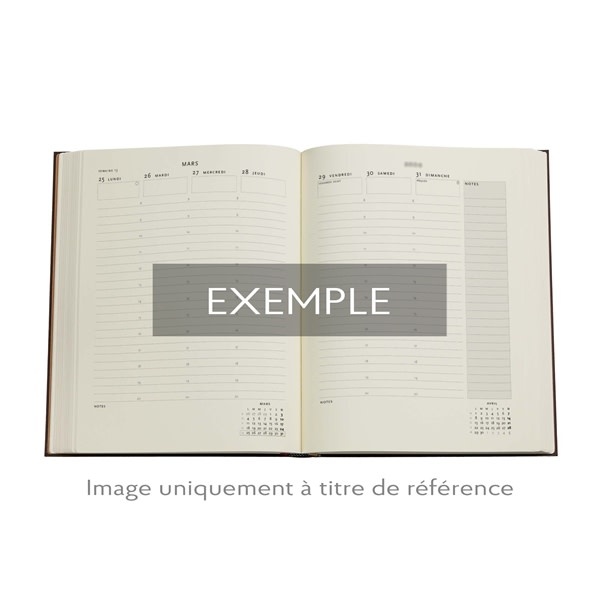 PAPERBLANKS Agenda Semainier Vertical - 2026 12-Mois Layla Ultra