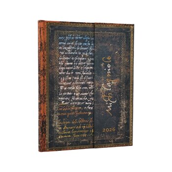 PAPERBLANKS Agenda Semainier Vertical - 2026 12-Mois Michelangelo Handwriting Ultra