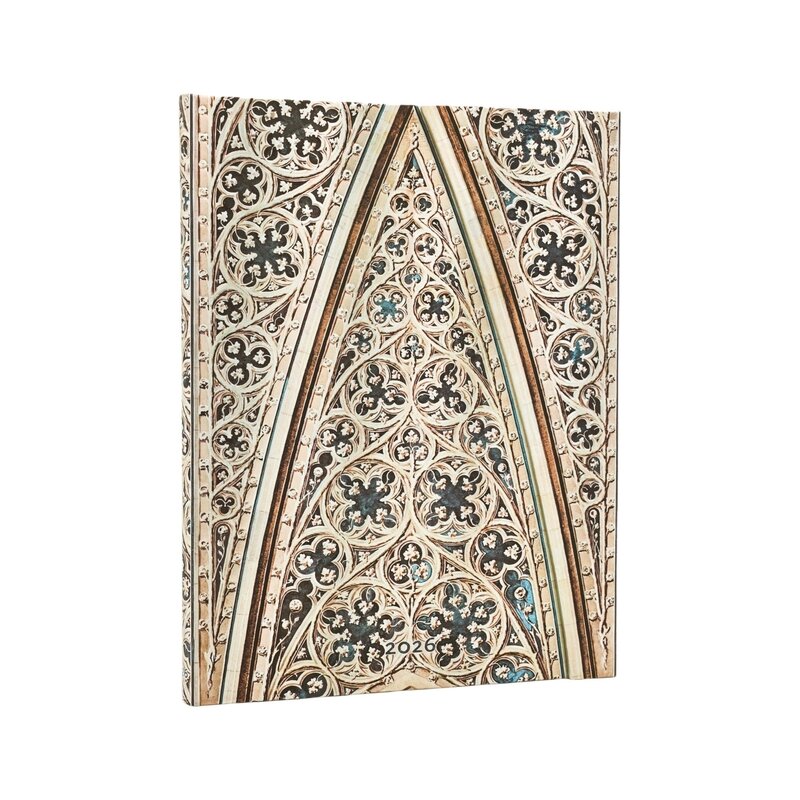 PAPERBLANKS Agenda Semainier Vertical - 2026 12-Mois Vault of the Milan Cathedral Ultra