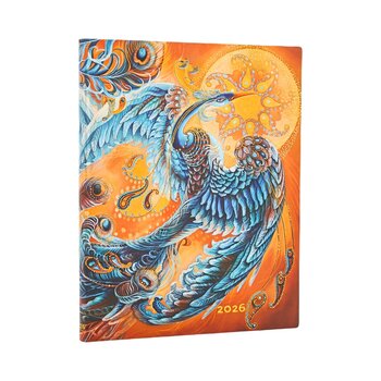 PAPERBLANKS Agenda Semainier Vertical - 2026 12-Mois Flexis Skybird Ultra