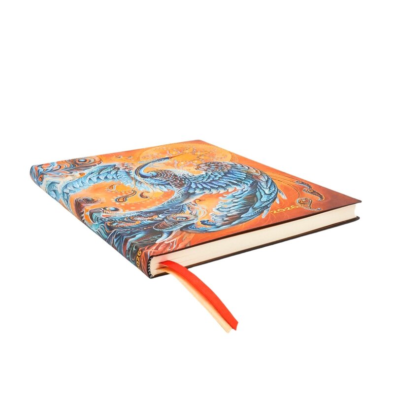 PAPERBLANKS Agenda Semainier Vertical - 2026 12-Mois Flexis Skybird Ultra