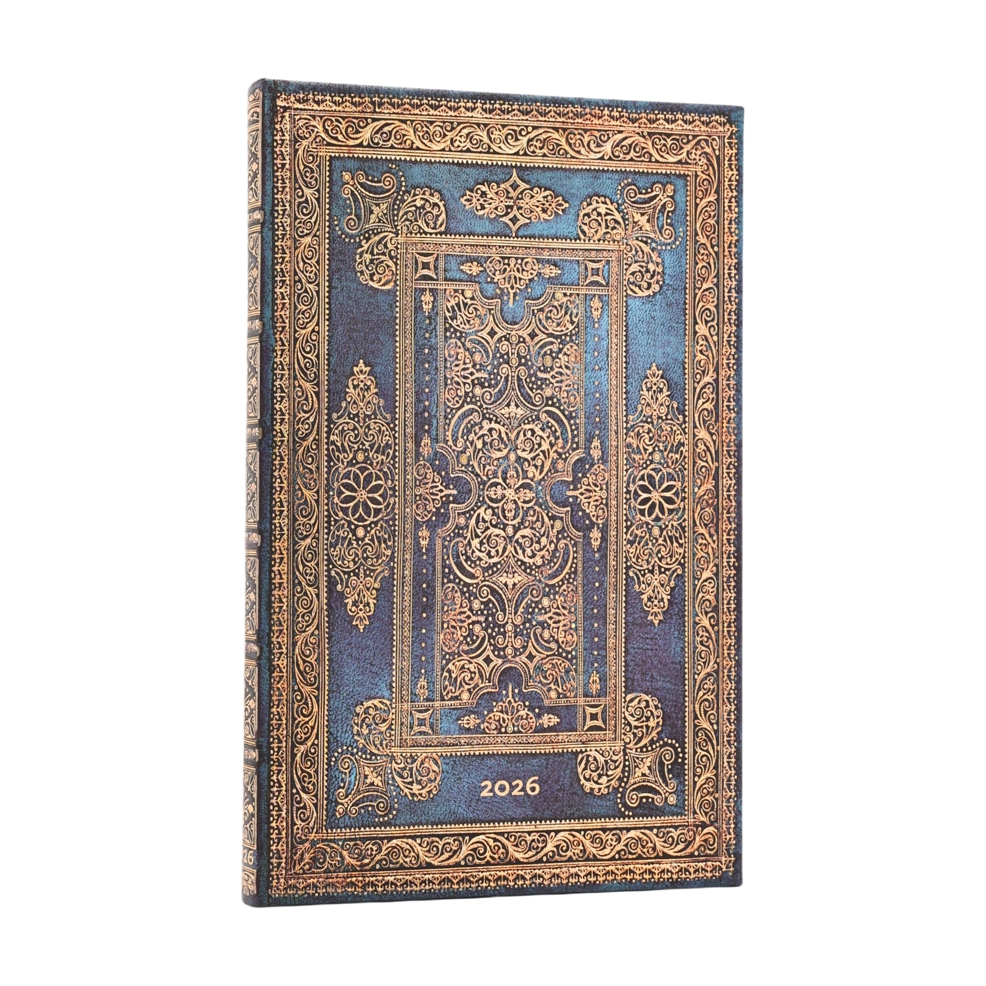 PAPERBLANKS Agenda Semainier Vertical - 2026 12-Mois Blue Luxe Maxi