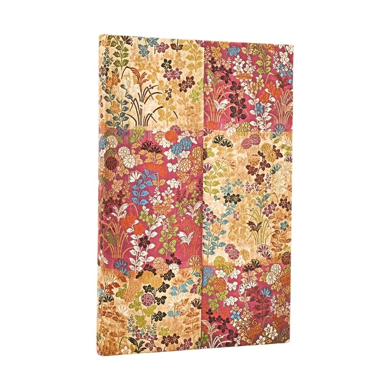 PAPERBLANKS Agenda Semainier Vertical - 2026 12-Mois Kara-ori Pink Maxi