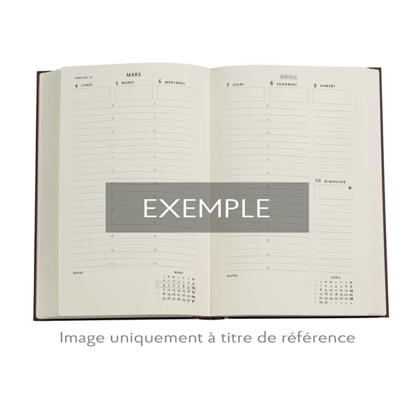 PAPERBLANKS Agenda Semainier Vertical - 2026 12-Mois Spinola Hours Maxi