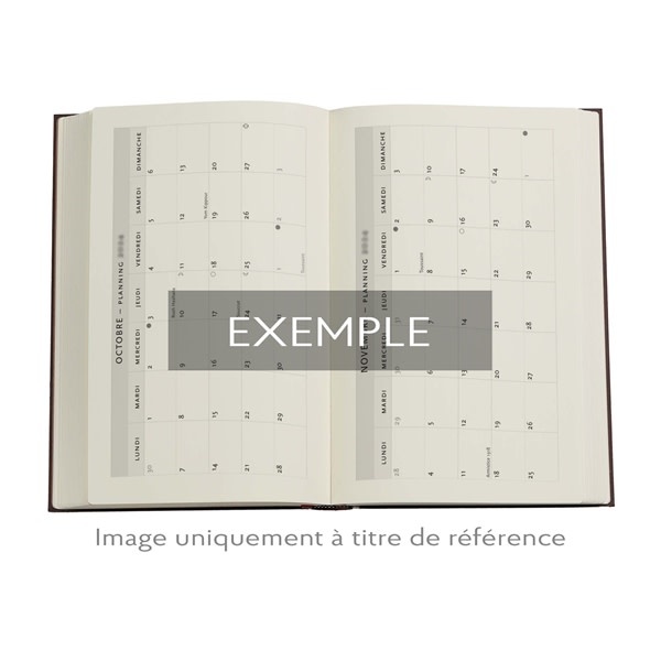 PAPERBLANKS Agenda Semainier Vertical - 2026 12-Mois Spinola Hours Maxi