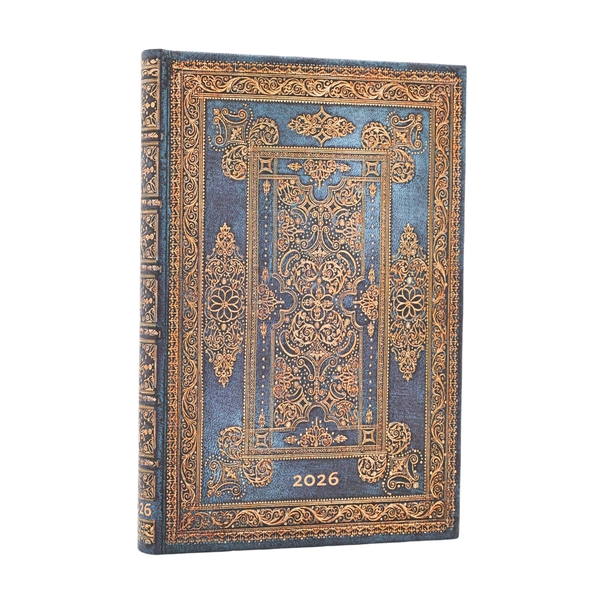 PAPERBLANKS Agenda Semainier Horizontal - 2026 12-Mois Blue Luxe Mini