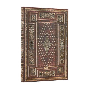 PAPERBLANKS Agenda Semainier Horizontal - 2026 12-Mois First Folio Mini
