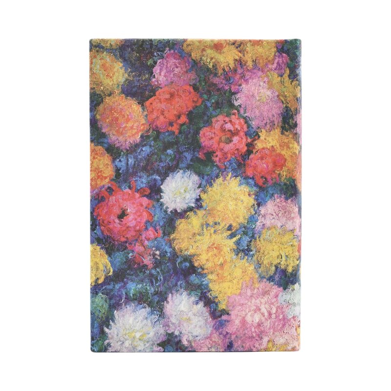 PAPERBLANKS Agenda Semainier Horizontal - 2026 12-Mois Monet’s Chrysanthemums Mini