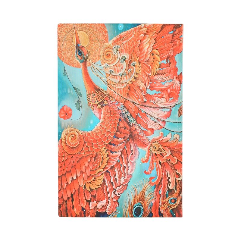 PAPERBLANKS Agenda Semainier Horizontal - 2026 12-Mois Flexis Firebird Maxi