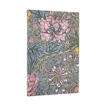PAPERBLANKS Agenda Semainier Horizontal - 2026 12-Mois Flexis Morris Pink Honeysuckle Maxi