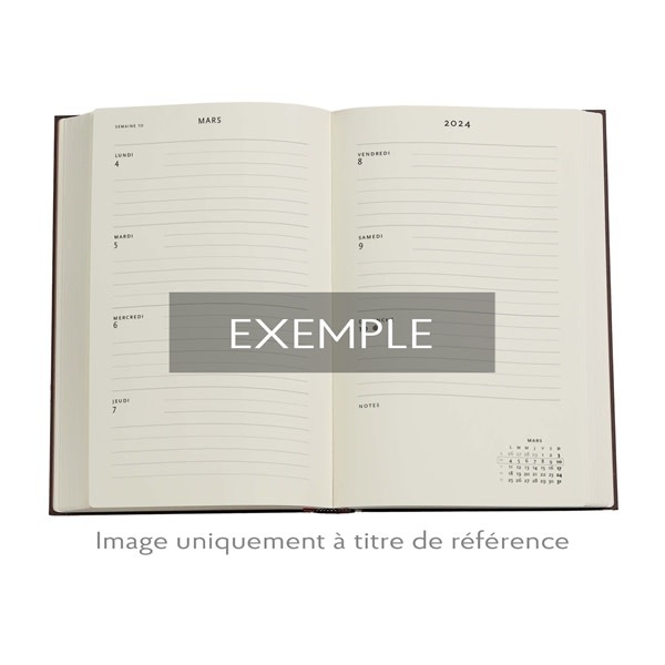 PAPERBLANKS Agenda Semainier Horizontal - 2026 12-Mois Flexis Wildwood Maxi