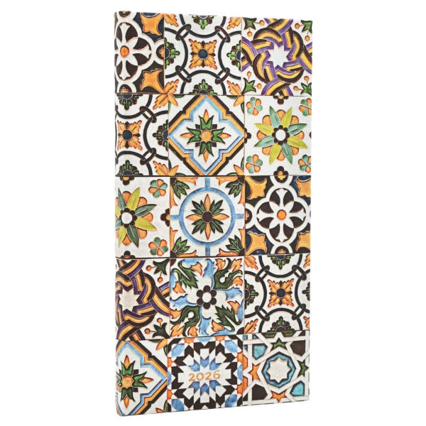 PAPERBLANKS Agenda Semainier Horizontal - 2026 12-Mois Porto Slim