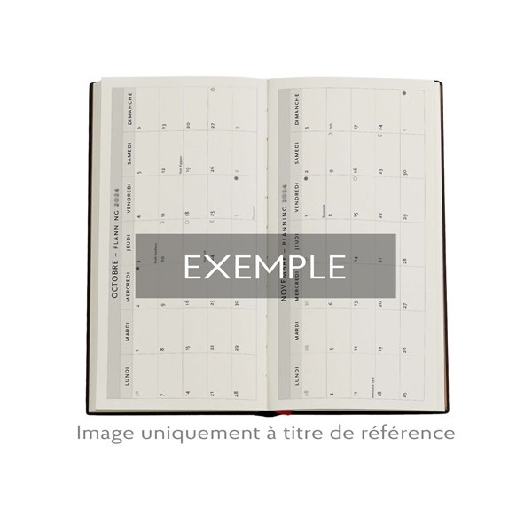 PAPERBLANKS Agenda Semainier Horizontal - 2026 12-Mois Porto Slim