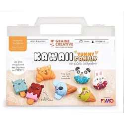 GRAINE CREATIVE Mallette Fimo Kawaii Yummy Family