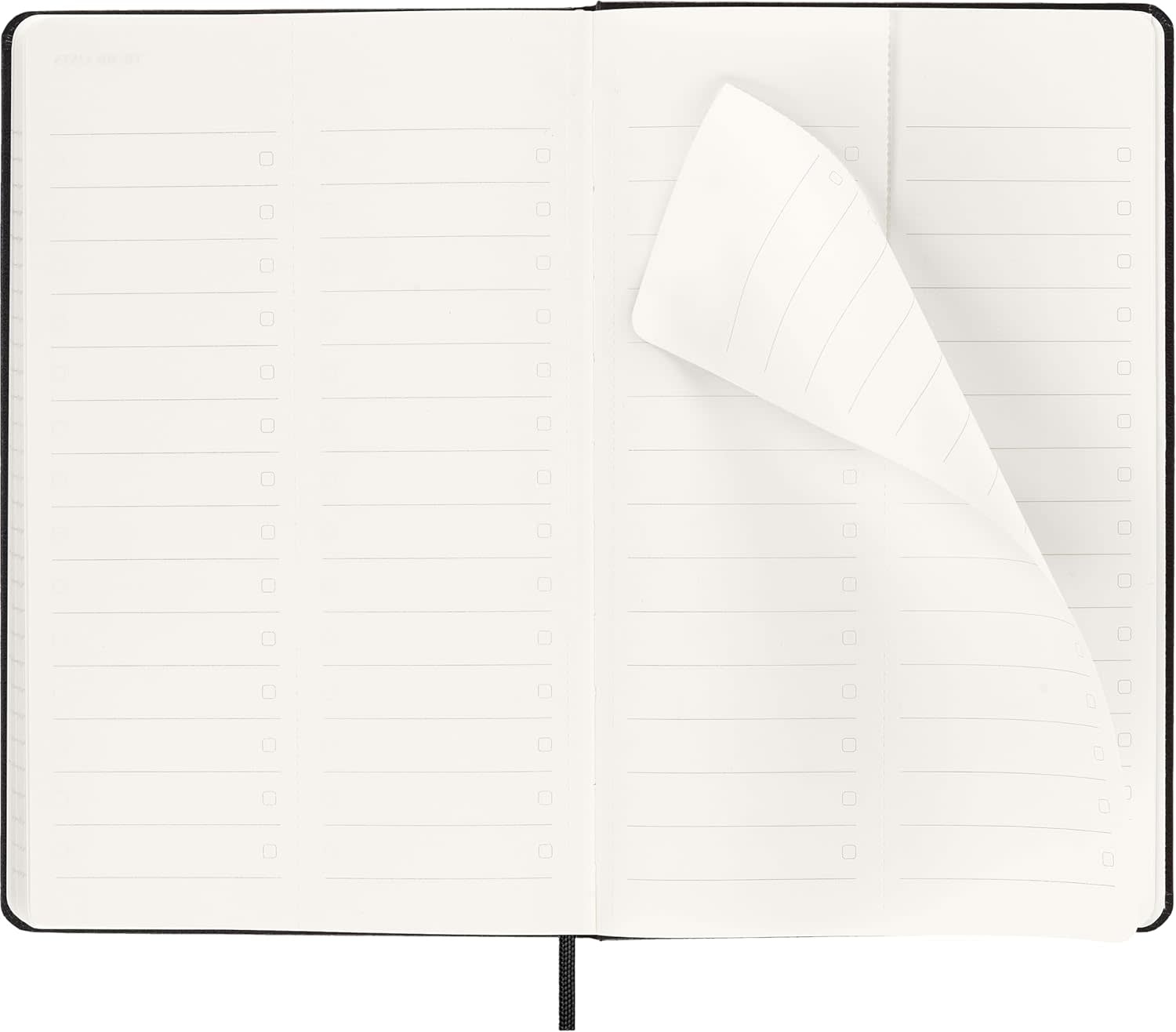 MOLESKINE Agendas 12 Mois Pro Semainier Vertical Grand Format 13x21cm Rigide Noir