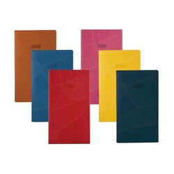 BREPOLS Agenda Optivision semainier  FR LUCCA 9x16cm couleurs aléatoires