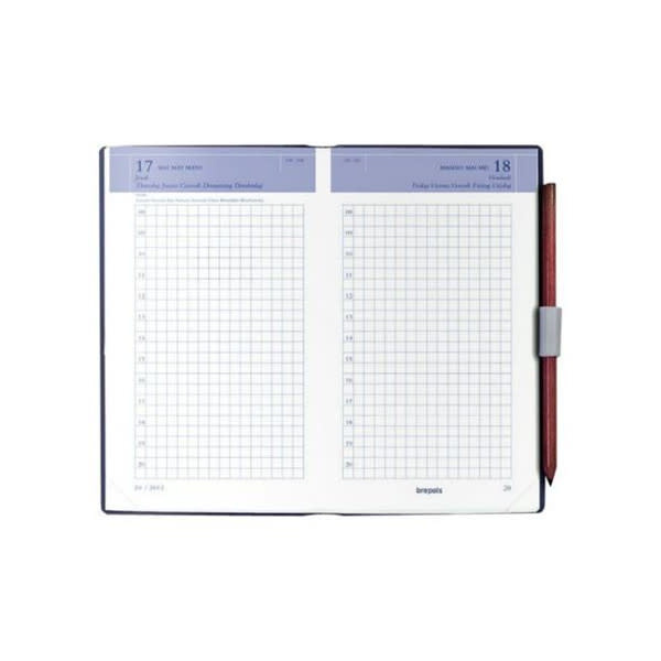 BREPOLS Agenda Chantier 1jour LIMA couleurs aléatoires