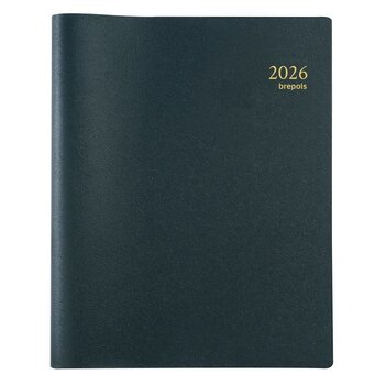 BREPOLS Agenda Timing - semainier - GENOVA noir 16,8x22cm