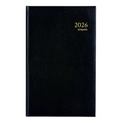 BREPOLS Agenda Saturnus Basic - 1jour - LIMA noir 13x21cm