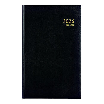 BREPOLS Agenda Saturnus Basic - 1jour - LIMA noir 13x21cm